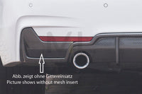 Rieger 00088072 BMW 4 Series F32 F33 F36 Rear Diffuser for Original Tailpipe Left & RIght - Glossy Black