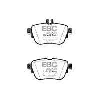 EBC PDKR1138 Mercedes-Benz W/S213 A/C238 Ultimax Rear Brake Pad & Plain Disc Kit - TRW / Brembo Caliper