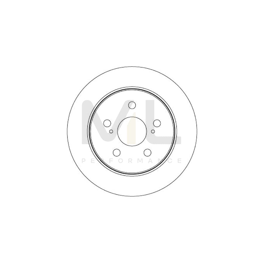 TRW DF8335 Brake Disc Solid, Painted | Performance Parts Direct Car Parts