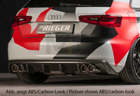 Rieger 00056787 Audi 8V A3 Rear Diffuser for Twin Tailpipe Left & Right -  Matte Black