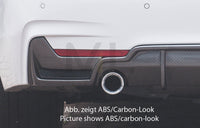 Rieger 00088072 BMW 4 Series F32 F33 F36 Rear Diffuser for Original Tailpipe Left & RIght - Glossy Black