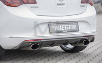 Rieger 00099272 Opel Astra J Rear Diffuser for Sport Tailpipe Left & Right - Carbon-Look