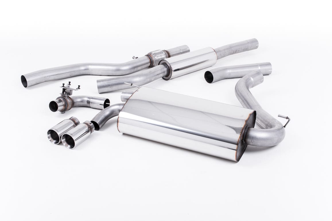 MillTek SSXBM1008 BMW F32 428i Cat-Back Resonated (Quieter) with Polished Tips