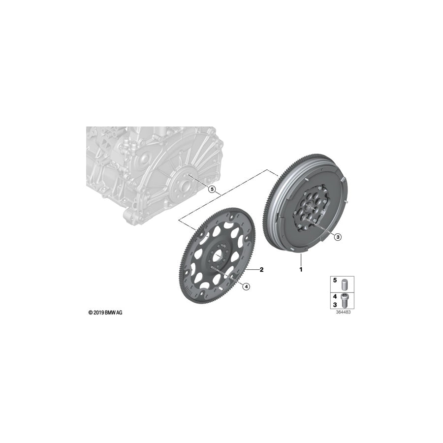 Genuine BMW 21208671022 F32 F22 Twin Mass Flywheel (Inc. 230i, 330iX & 430iX)