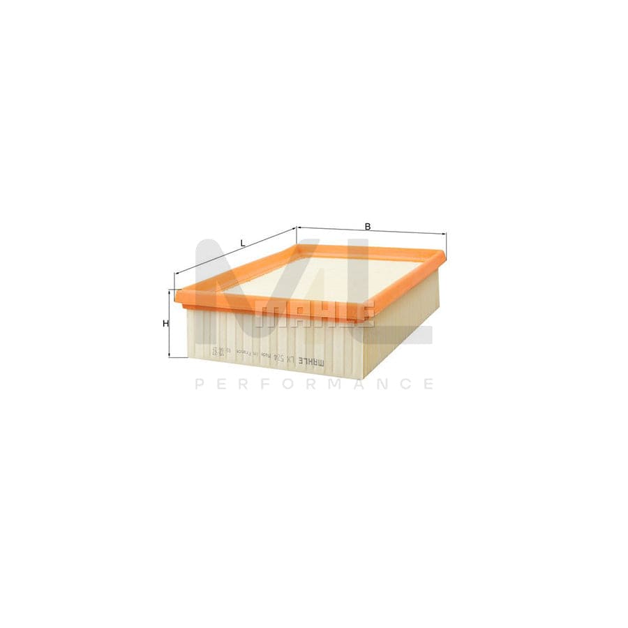 MAHLE ORIGINAL LX 524 Air Filter Filter Insert | Performance Parts DirectCar Parts