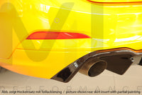 Rieger 00088241 Ford DEH Focus 4 ST Rear Diffuser for Original Tailpipe Left & RIght - Glossy Black