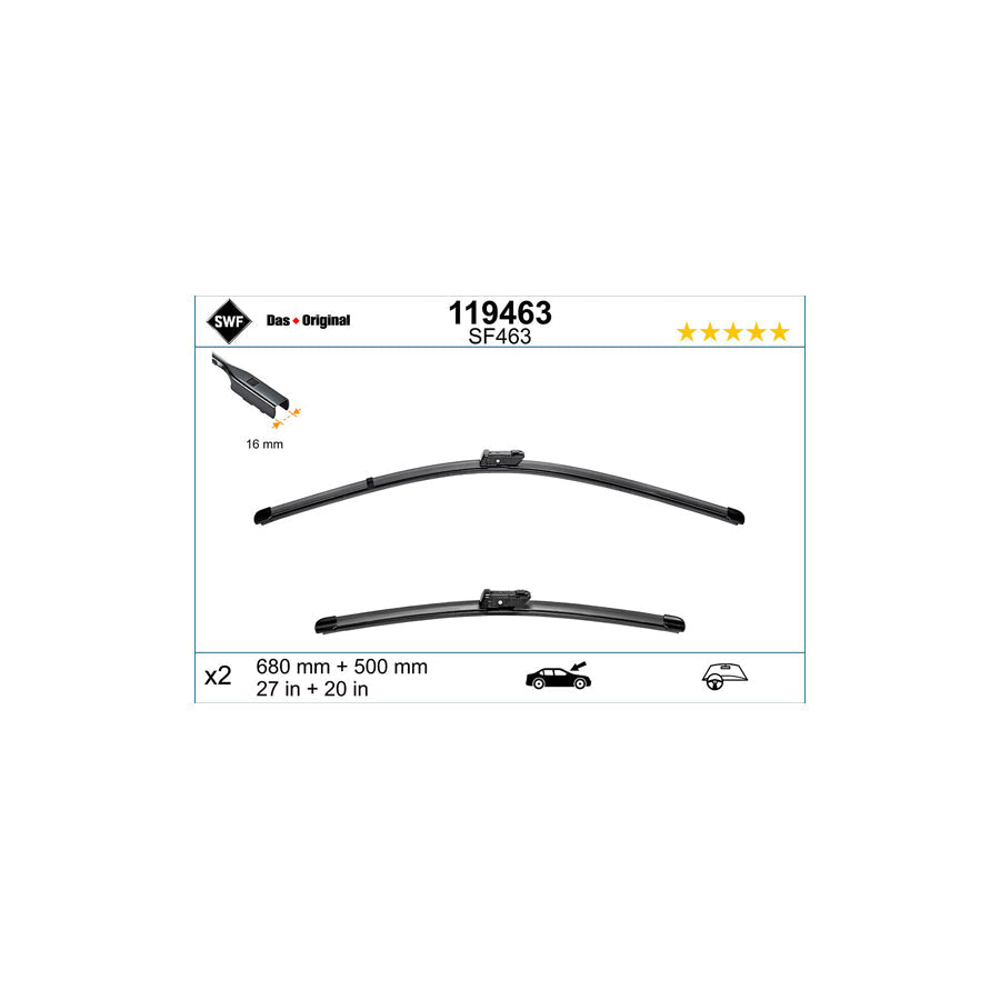 Swf Visioflex 119463 Wiper Blade