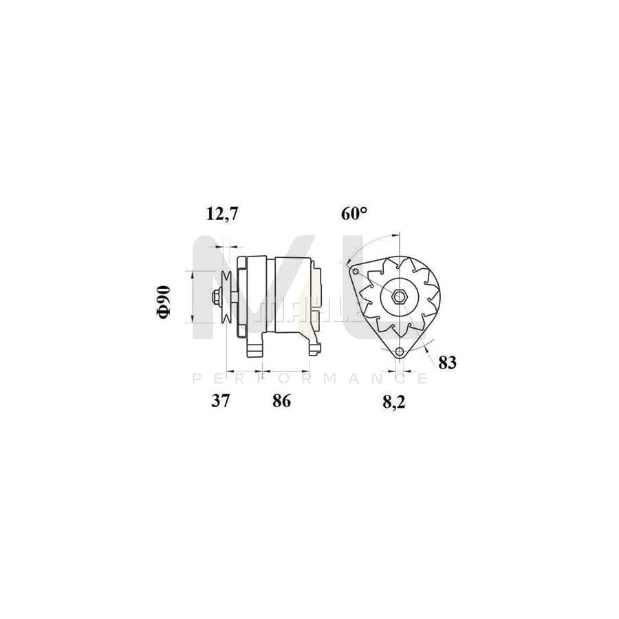 MAHLE ORIGINAL LX 4059 Air Filter Filter Insert | Performance Parts DirectCar Parts