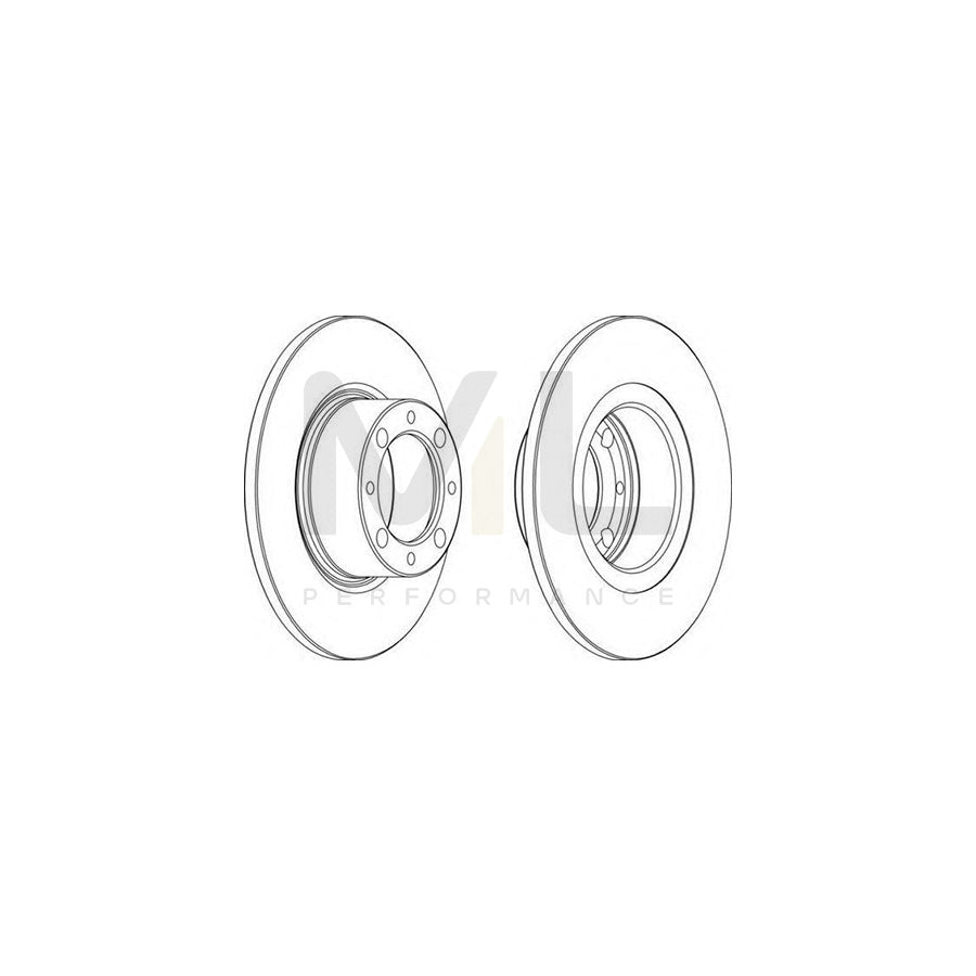 FERODO DDF044-1 Brake Disc Solid | Performance Parts Direct Car Parts