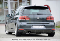 Rieger 00088019 VW Mk6 Golf GTD Rear Diffuser for Original Twin Tailpipe Left - Glossy Black