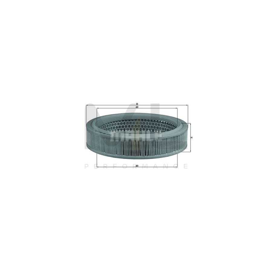 MAHLE ORIGINAL LX 160 Air Filter Filter Insert | Performance Parts DirectCar Parts