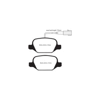 EBC DP21430/2 Alfa Romeo MiTo Greenstuff Rear Brake Pads - Bosch / Brembo Caliper