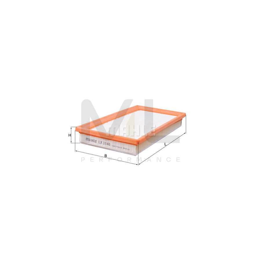 MAHLE ORIGINAL LX 3148 Air Filter Filter Insert | Performance Parts DirectCar Parts