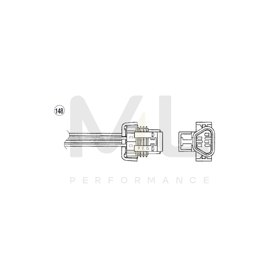 NTK Lambda Sensor / O2 Sensor (NGK 97715) - OZA663-GM3