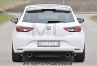 Rieger 00099274 SEAT 5F Leon Rear Diffuser for Sport Tailpipe Left & Right - Carbon-Look