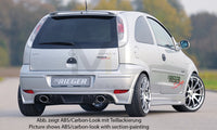 Rieger 00099336 Opel Corsa C Rear Diffuser for Tailpipe Left & Right - Carbon-Look