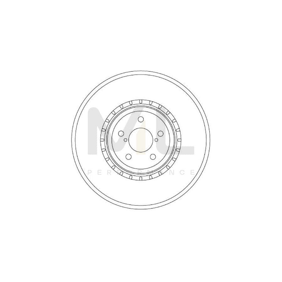 TRW DF6923S Brake Disc Vented, Painted | Performance Parts Direct Car Parts