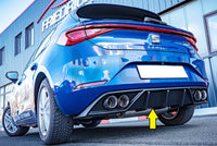 Rieger 00027056 SEAT Leon KL Rear Diffuser for Twin Tailpipe Left & Right -  Matte Black
