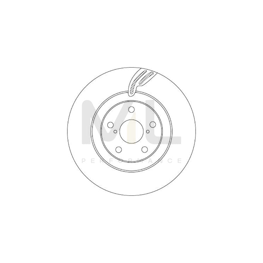 TRW DF6792S Brake Disc Internally Vented, Painted | Performance Parts Direct Car Parts