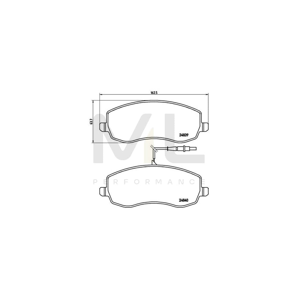 Brembo P 61 104 Brake Pad Set