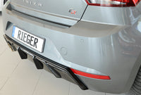 Rieger 00088168 SEAT KJ Rear Diffuser for Sport Tailpipe Left (Ibiza FR & Ibiza) - Glossy Black