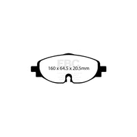 EBC PD01KF1687 VW Mk2 Greenstuff Front Brake Pad & Plain Disc Kit  - TRW Caliper