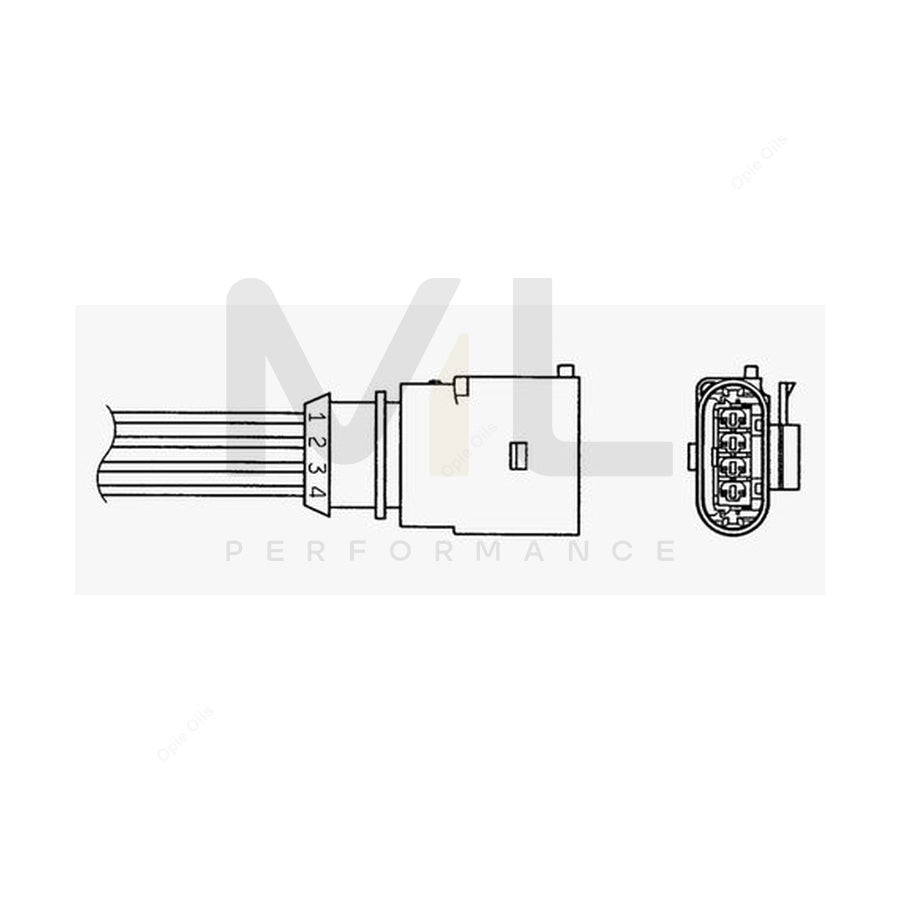 NTK Lambda Sensor - Oxygen / O2 Sensor (NGK 96645) - OZA863-EE3