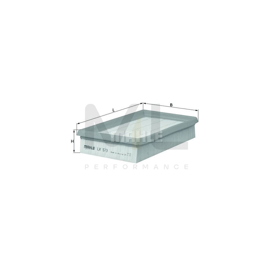 MAHLE ORIGINAL LX 573 Air Filter Filter Insert | Performance Parts DirectCar Parts