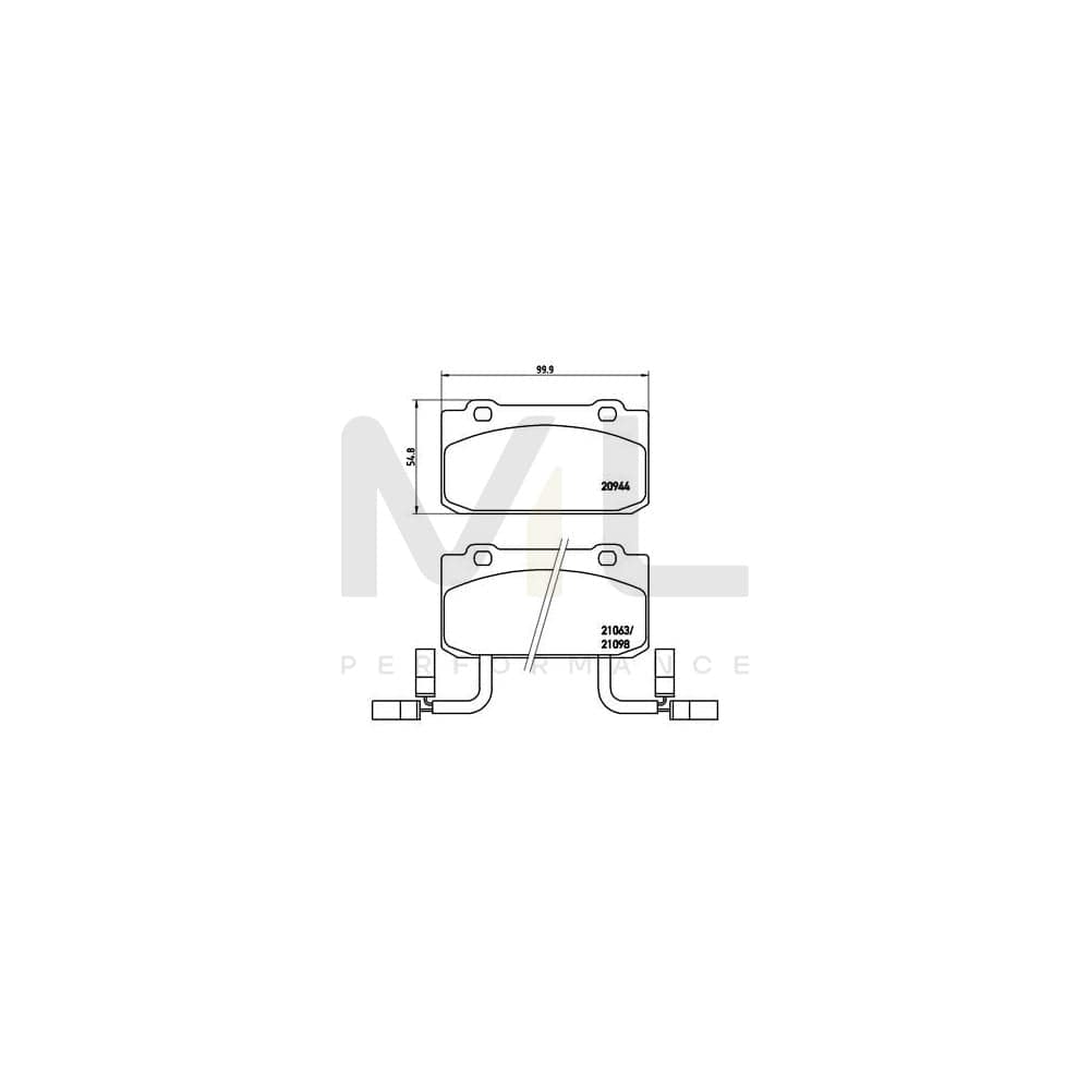 Brembo P 23 030 Brake Pad Set