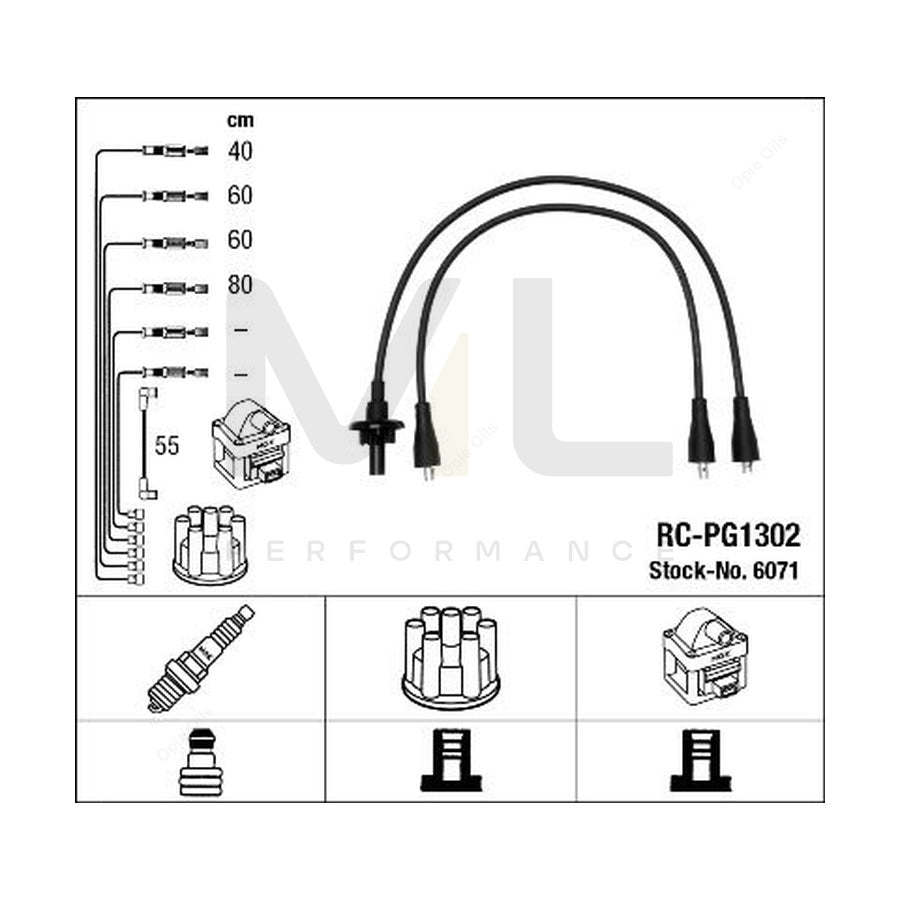 NGK Ignition Cable Kit RC-PG1302 (NGK6071)