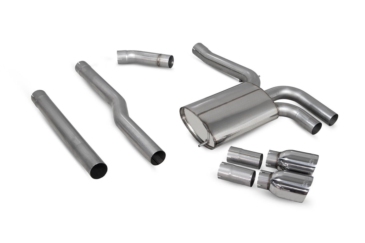 Scorpion SMNS020 Mini Mini F55 Non-Resonated Cat-Back Exhaust System