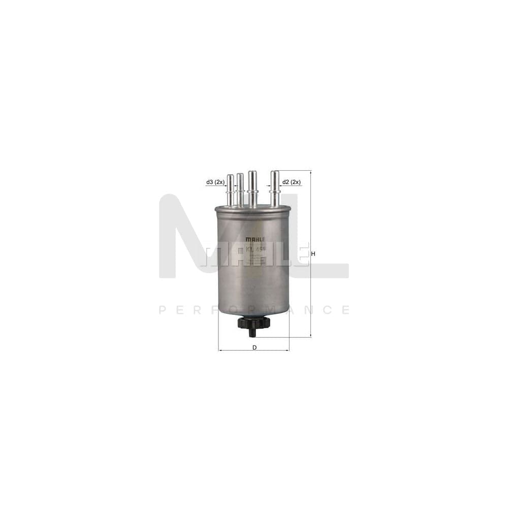 MAHLE ORIGINAL KL 451 Fuel filter In-Line Filter | Performance Parts DirectCar Parts