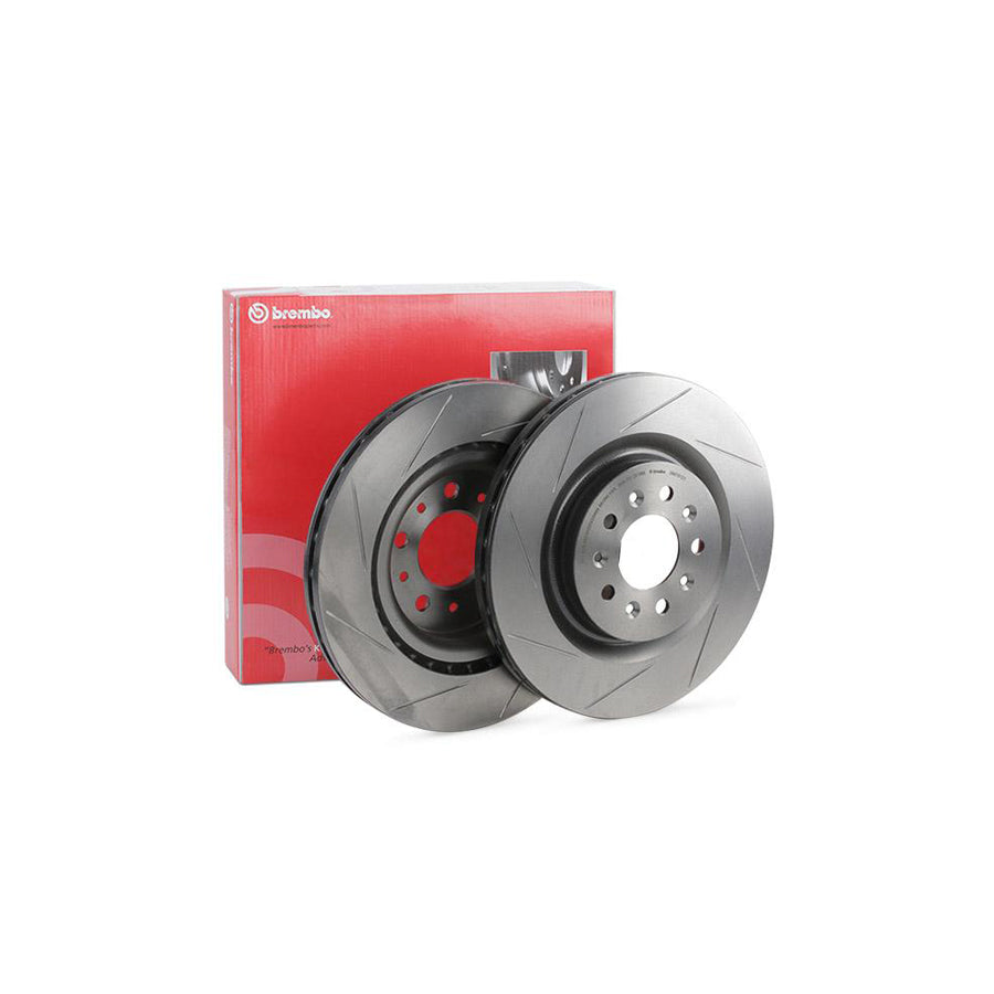 BREMBO COATED DISC LINE 09 8781 21 Brake Disc Internally Vented Slotted Coated High carbon with bolts screws
