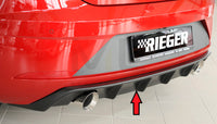 Rieger 00027034 SEAT 5F Leon FR Rear Diffuser for Sport Tailpipe Left & Right -  Matte Black