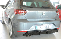 Rieger 00088168 SEAT KJ Rear Diffuser for Sport Tailpipe Left (Ibiza FR & Ibiza) - Glossy Black