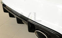 Rieger 00088143 Audi 8V Rear Diffuser for Sport Tailpipe Left & Right (A3 & S3) - Glossy Black