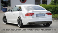Rieger 00055474 Audi B8 B81 Rear Diffuser for Twin Tailpipe Left & Right (A5 & S5) -  Matte Black