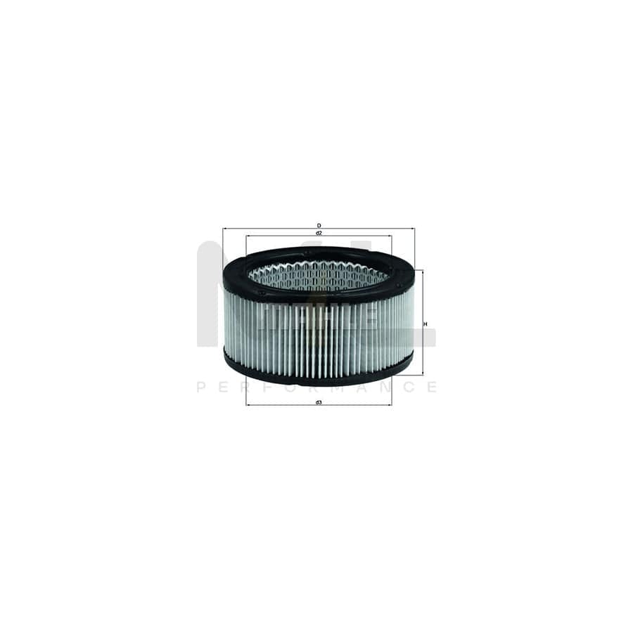 MAHLE ORIGINAL LX 213 Air Filter Filter Insert | Performance Parts DirectCar Parts