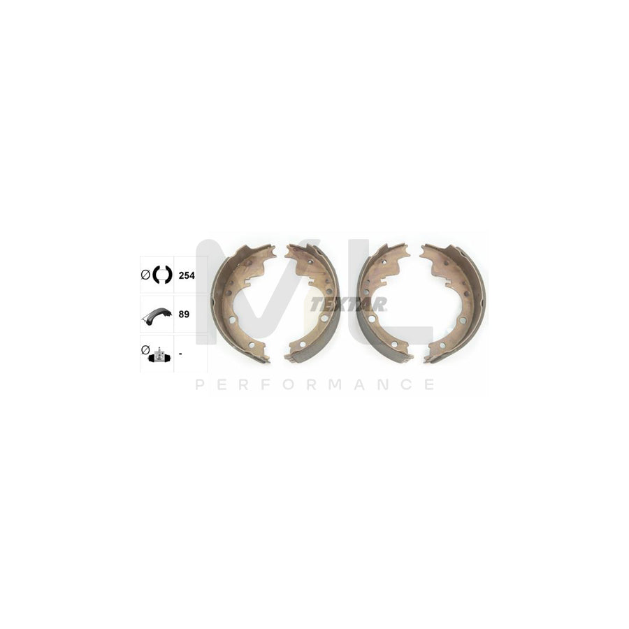 TEXTAR 91033600 Brake Shoe Set for IVECO Daily without handbrake lever | Performance Parts Direct Car Parts