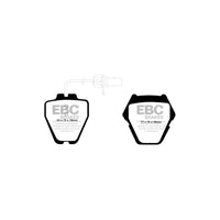 EBC PD03KF110 Audi C5 Yellowstuff Front Brake Pad & Plain Disc Kit - Girling/TRW Caliper (Inc. A6 & S6)