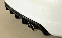 Rieger 00088172 Audi 8V S3 Rear Diffuser for Original Twin Tailpipe Left & Right - Glossy Black