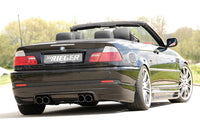 Rieger 00050123 BMW 3 Series E46 Rear Diffuser for Twin Tailpipe Left & Right -  Matte Black