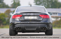 Rieger 00099086 Audi B8 B81 A5 Rear Diffuser for Twin Tailpipe Left & Right - Carbon-Look