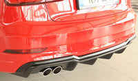 Rieger 00056824 Audi 8V A3 Rear Diffuser for Twin Tailpipe Left -  Matte Black