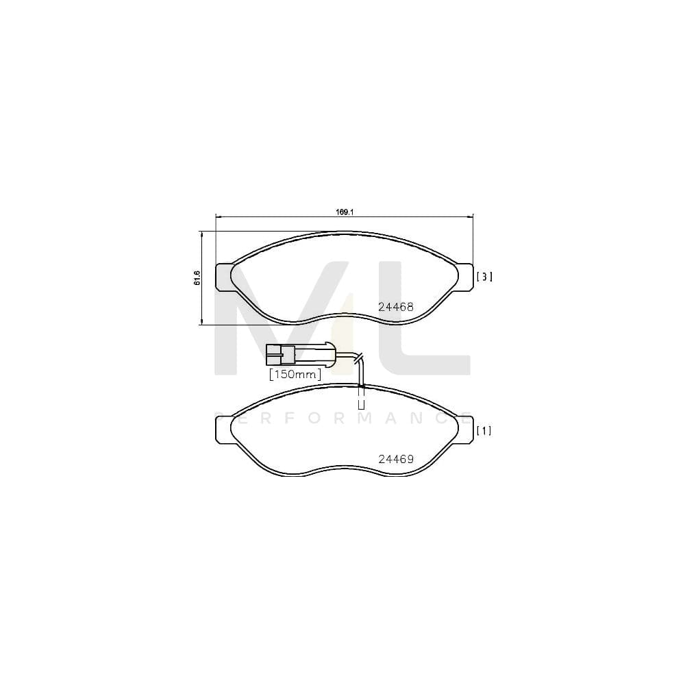 Brembo P 61 090 Brake Pad Set