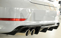 Rieger 00088158 Audi 8V A3 Rear Diffuser for Twin Tailpipe Left & Right - Glossy Black