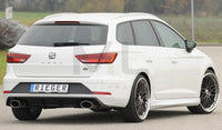 Rieger 00088178 SEAT 5F Leon FR Rear Diffuser for Sport Tailpipe Left & Right - Glossy Black