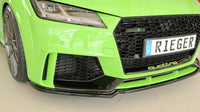 Rieger 00088174 Audi 8J1-FV 8S TTRS Front Splitter - Glossy Black