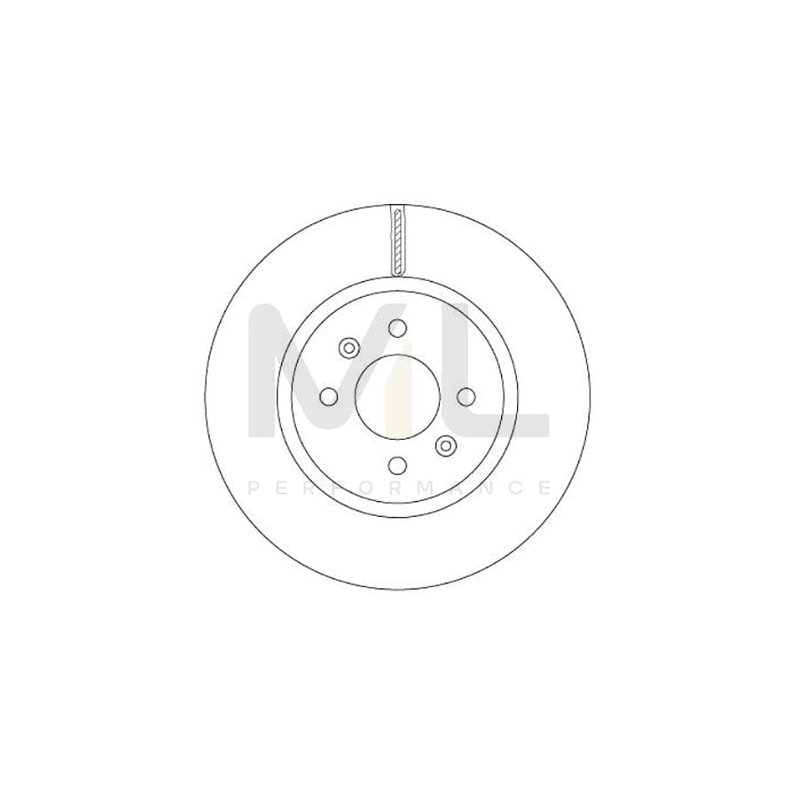 TRW DF6842 Brake Disc Vented, Painted | Performance Parts Direct Car Parts
