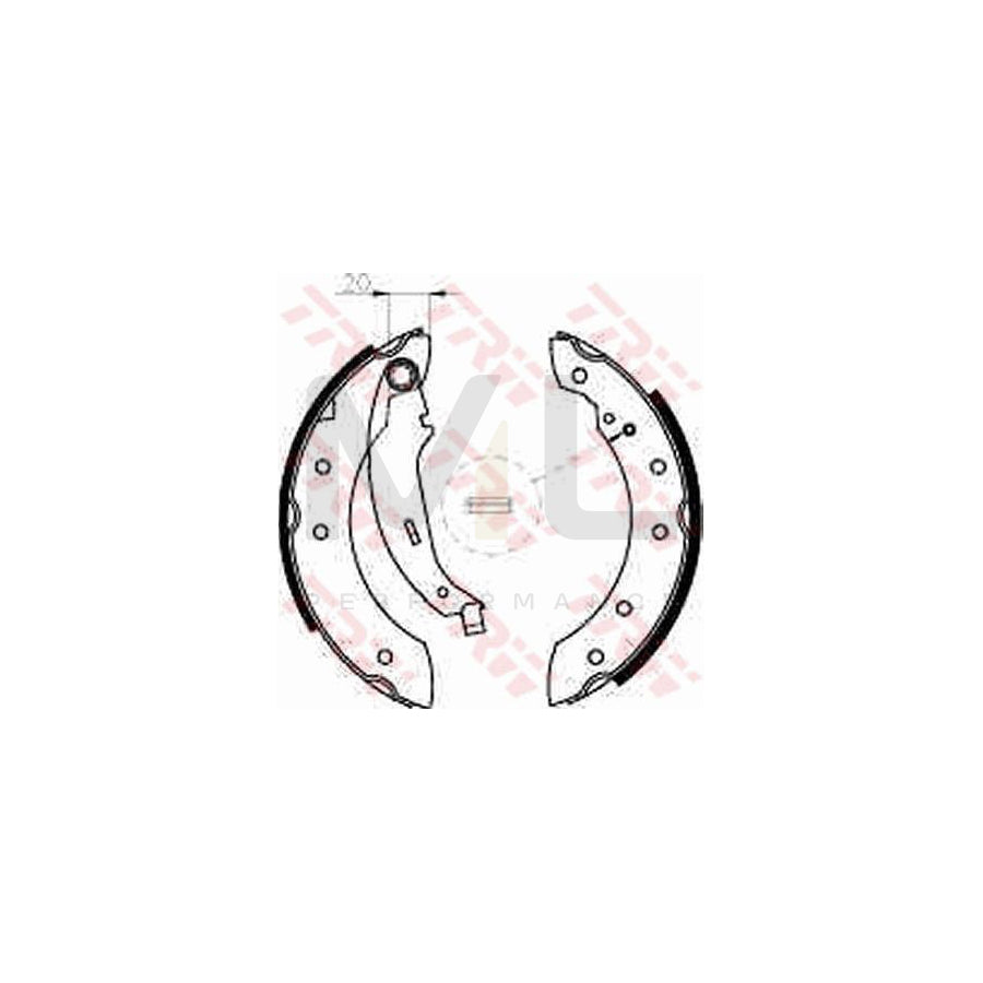 TRW GS8534 Brake Shoe Set | Performance Parts Direct Car Parts